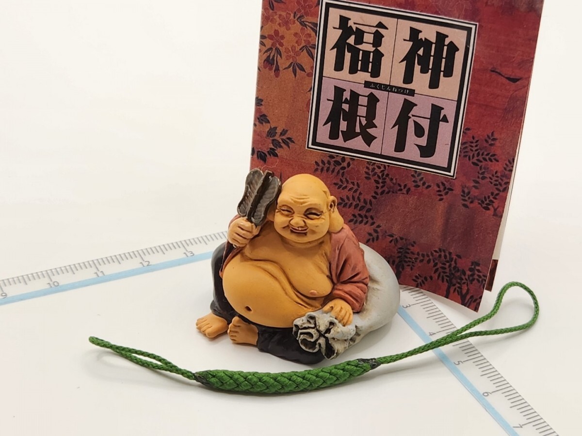 金運 開運 海洋堂 七福神 フィギュア 布袋 カラーver. [24D4検]Seven Lucky Gods福神根付FigurineストラップKAIYODOキーホルダー 置物 妖怪の画像2