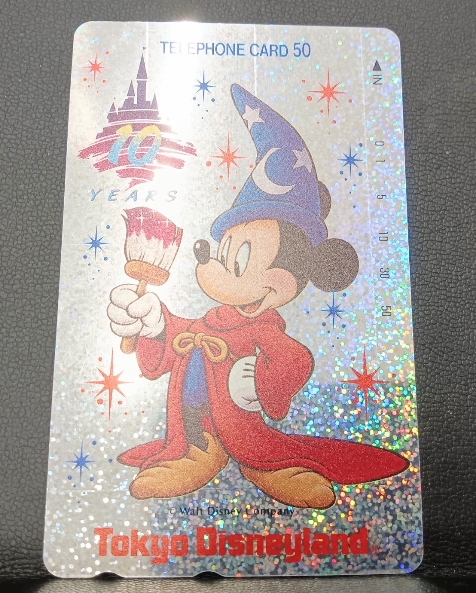 Tokyo Disney Land 10 anniversary commemoration телефонная карточка не использовался частотность 50