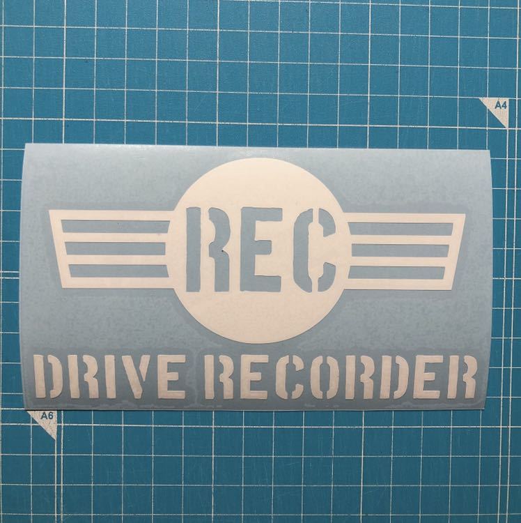  postage included drive recorder sticker white color U.S.ARMY military do RaRe ko36 Setagaya base Hiace Jimny Ame car Stan s