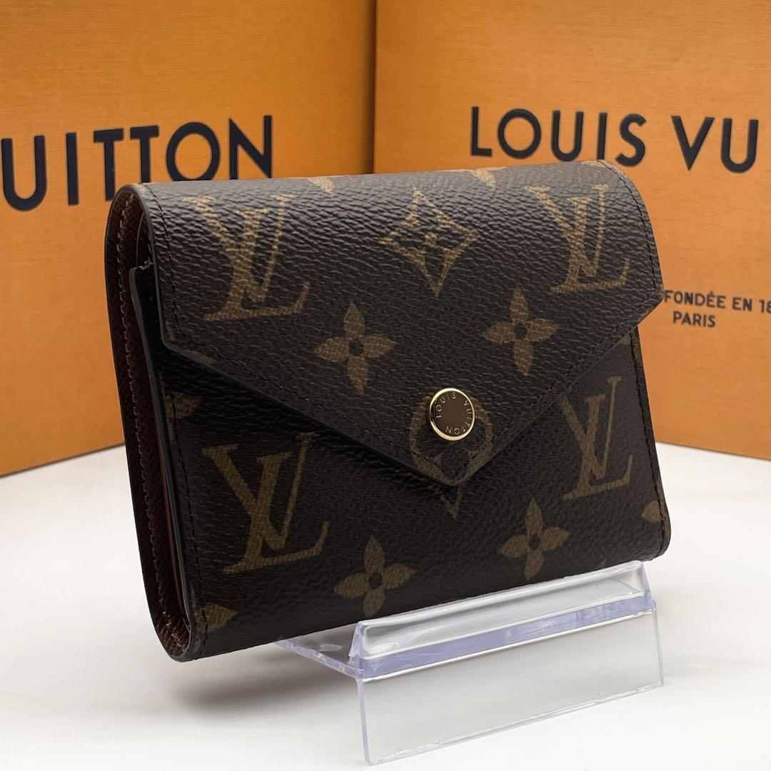 ★ほぼ未使用★LOUIS VUITTON ルイヴィトン モノグラム ポルトフォイユ・ヴィクトリーヌ 三つ折り財布 コンパクト M62472 現行品_画像1