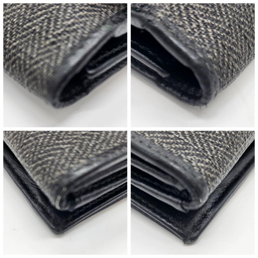 ブルガリ 長財布 ウィークエンド 三折り ロゴプレート メンズ PVC グレーの画像5