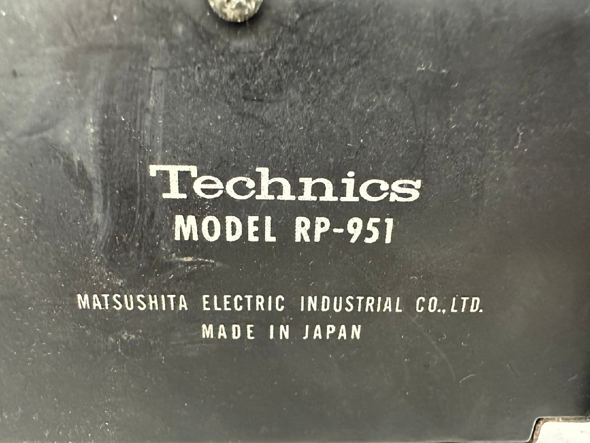 □t1738 ジャンク★Technics テクニクス RP-951 テープデッキセレクターの画像8