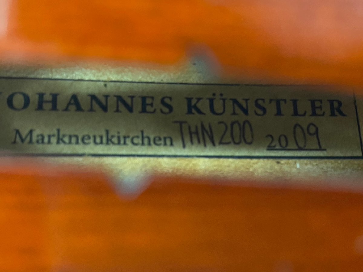 □t1909　中古★JOHANNES KUNSTLER　ヨハネス・キュンストラー　THIN 200　バイオリン　セミハードケース付き_画像8