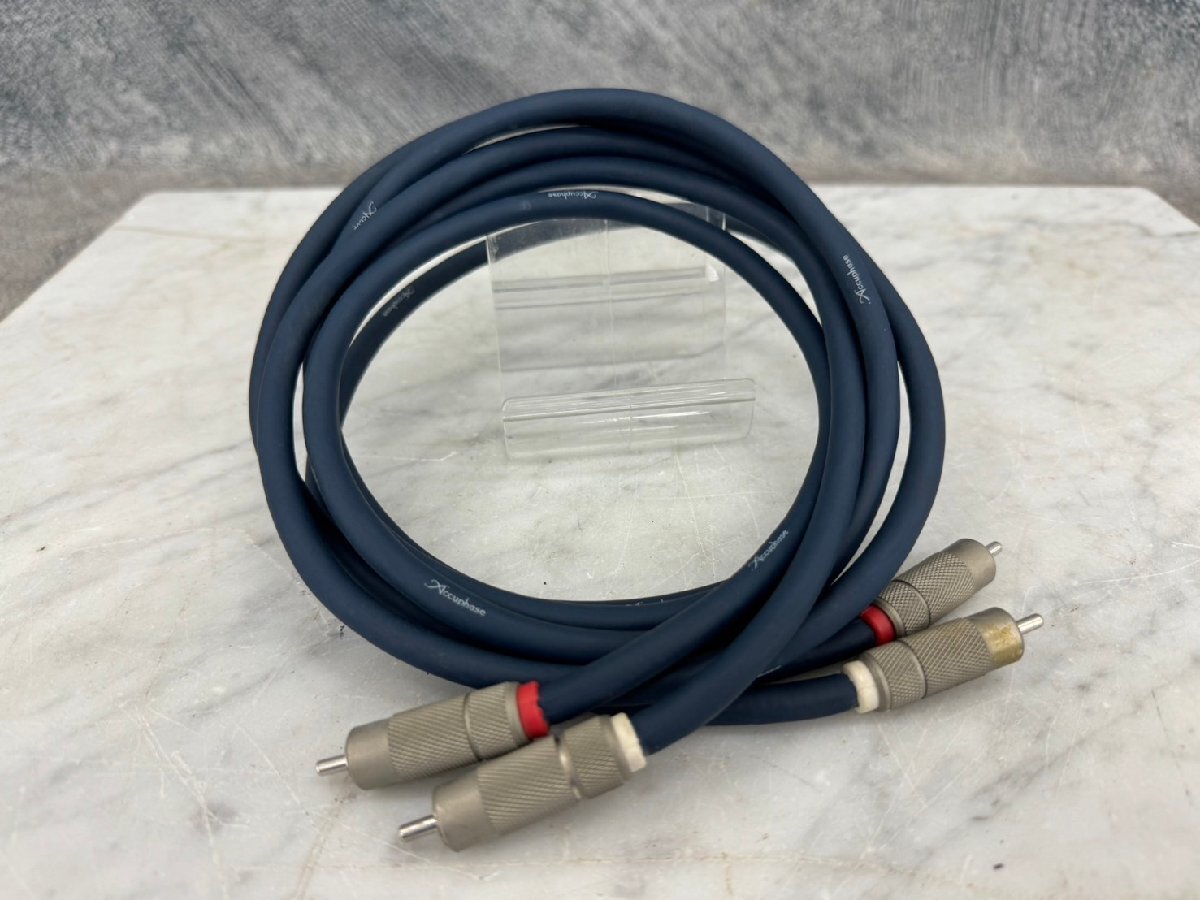 □t2074 中古★Accuphase アキュフェーズ  audio cable 1.5m RCAケーブル ペアの画像2