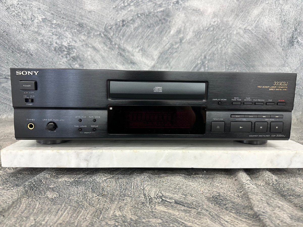 □t2097 ジャンク★SONY ソニー CDP-333ESJ CDプレイヤーの画像2