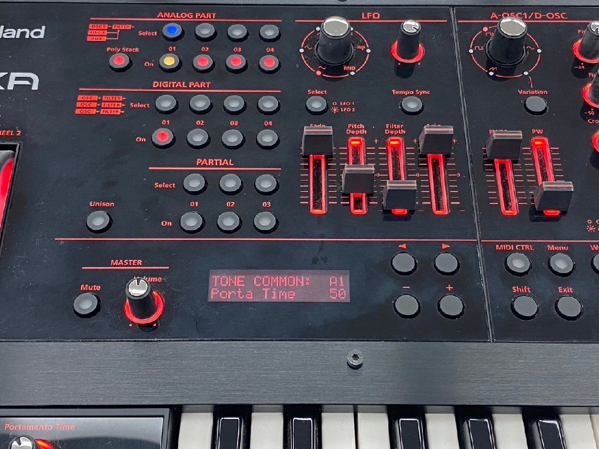 □t2125 中古品★ROLAND ローランド JD-XA シンセサイザー キーボード 本体のみの画像8