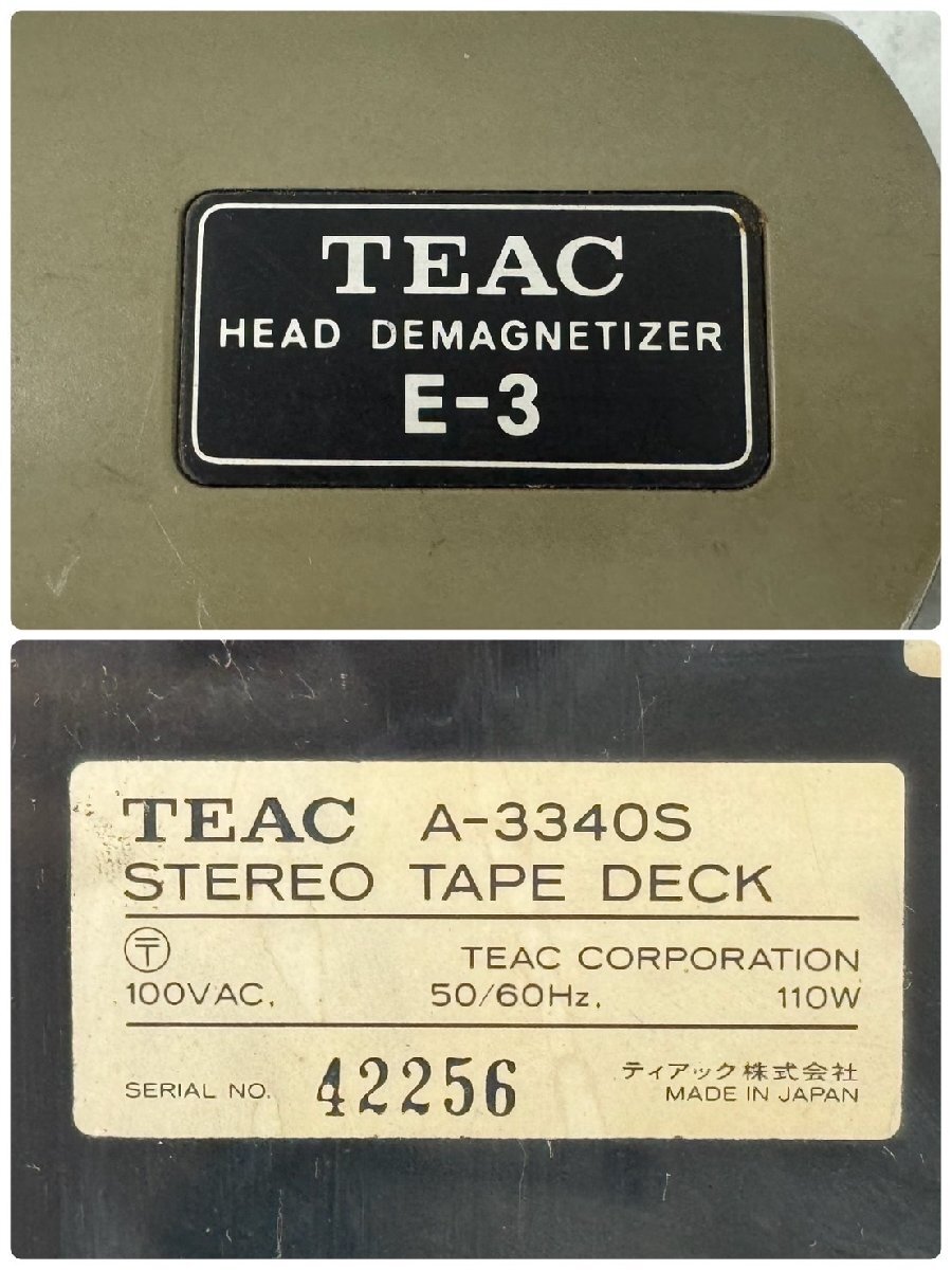 □t2422　現状品★TEAC　A-3340S/E-3　ティアック　オープンリールデッキ