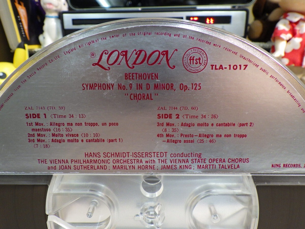 【￥1,000～】Reel-to-reel-tape 7inch｜オープンリール★KING/4TRACK★BEETHOVEN：SYMPHONY NO.9 CHORAL／H.S-Isserstedt　ウィーンフィル_画像8