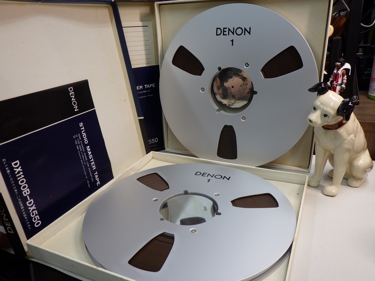 美品【まとめて2本セット｜2-SET￥1,000～】Reel-to-reel-tape 10inch｜オープンリールテープ★使用済 DENON DX1100B STUDIO 1100m 192min_画像1