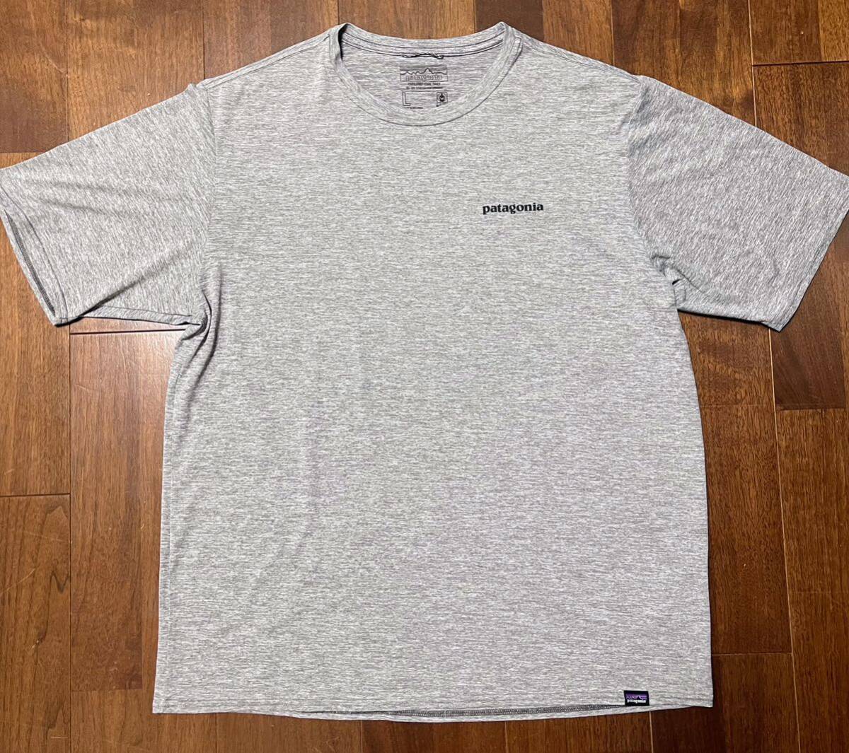 極美品 パタゴニア patagonia 半袖Tシャツ グレー L|ノースフェイス|ノースフェイス_画像1