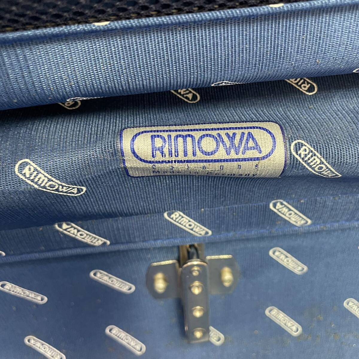 RIMOWA Rimowa тянуть tab Vintage топаз 104L 4 колесо чемодан Carry кейс 931.77 колесо повреждение есть D21-27