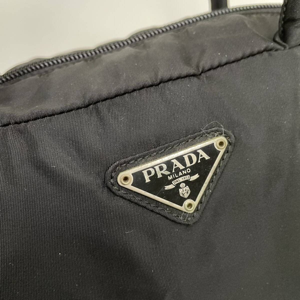 PRADA プラダ 53 ハンドバッグ ナイロン D27-8_画像3