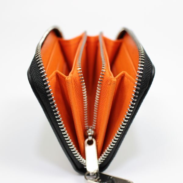  change purse . coin case men's lady's original leather black orange new goods free shipping EPS-01 1 jpy 1