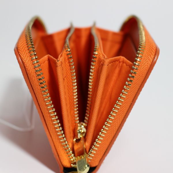  change purse . coin case lady's original leather orange orange luck with money new goods free shipping EP-OG 1 jpy 1