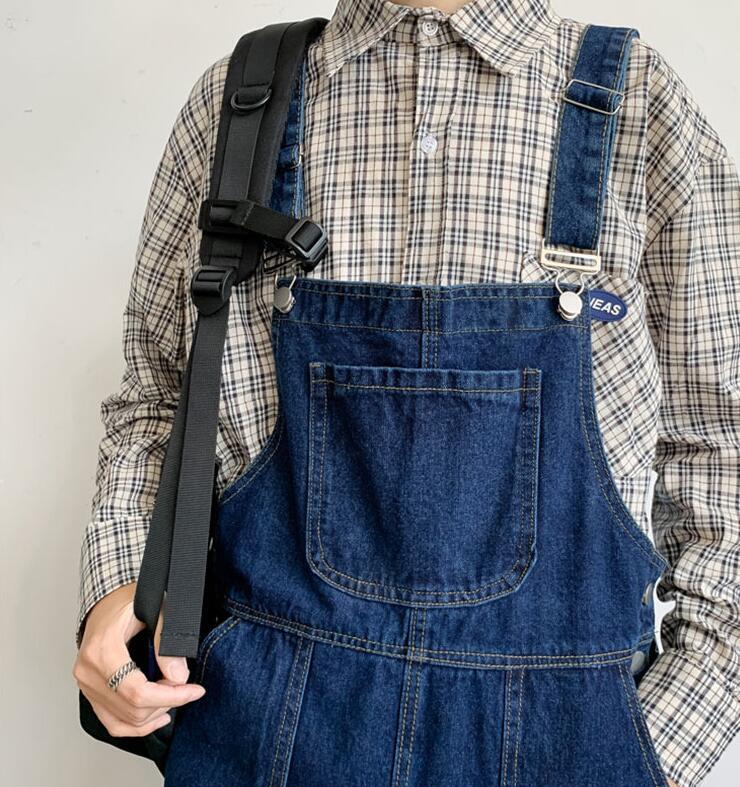 新入荷 サロペット メンズ デニムオーバーオール つなぎ オールインワン ペインター サスペンダー ストリート 作業服 春秋 お洒落S～2XL_画像5