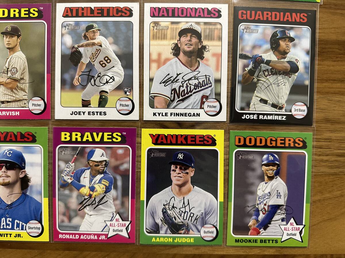 約200枚 メモラ付き 人気選手多数 2024 Topps Heritage Mookie Betts/Ronald Acuna Jr./Bobby Witt Jr./ダルビッシュ/鈴木誠也等 MLBの画像3