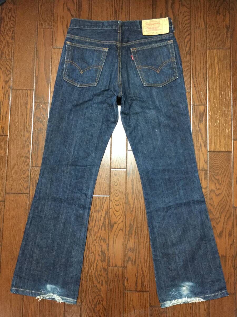 リーバイス Levi’ｓ ５１７ ブーツカット ひげ落ち ジーンズ ｗ３２ フレア デニム パンツ ジーパン ジッパーフライ 日本製_画像3