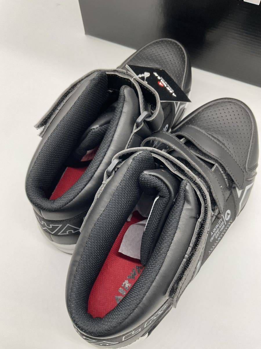 ブラック 27cm AIR WALK ベルトライン AW-970 樹脂先芯入 軽量スニーカー 新品未使用 安全靴 エアウォーク_画像4