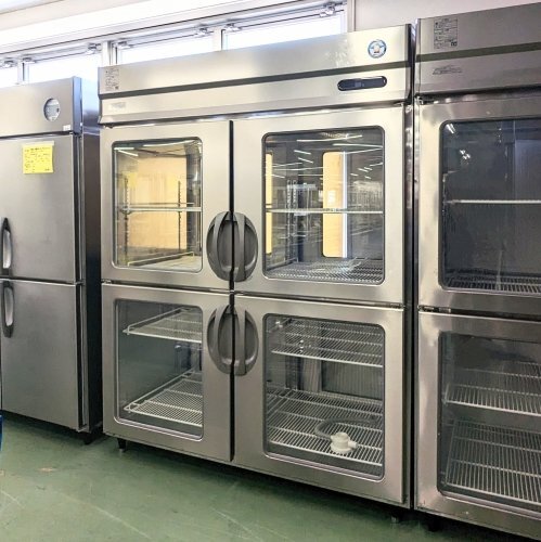 SO フクシマ 縦型パススルー冷蔵庫 リーチインショーケース PRD-150RMD7-G 幅1480mm×奥行800mm×高さ1950mm 〈5433004〉