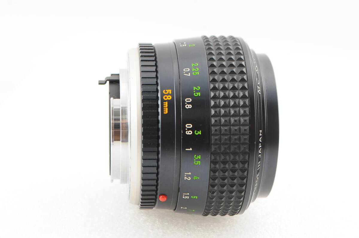 ★美品★ MINOLTA ミノルタ MC ROKKOR-PG 58mm F1.2 鷹の目ロッコール 付属品付★清潔感溢れる綺麗な外観! クモリなし! 細かく動作確認済!の画像3