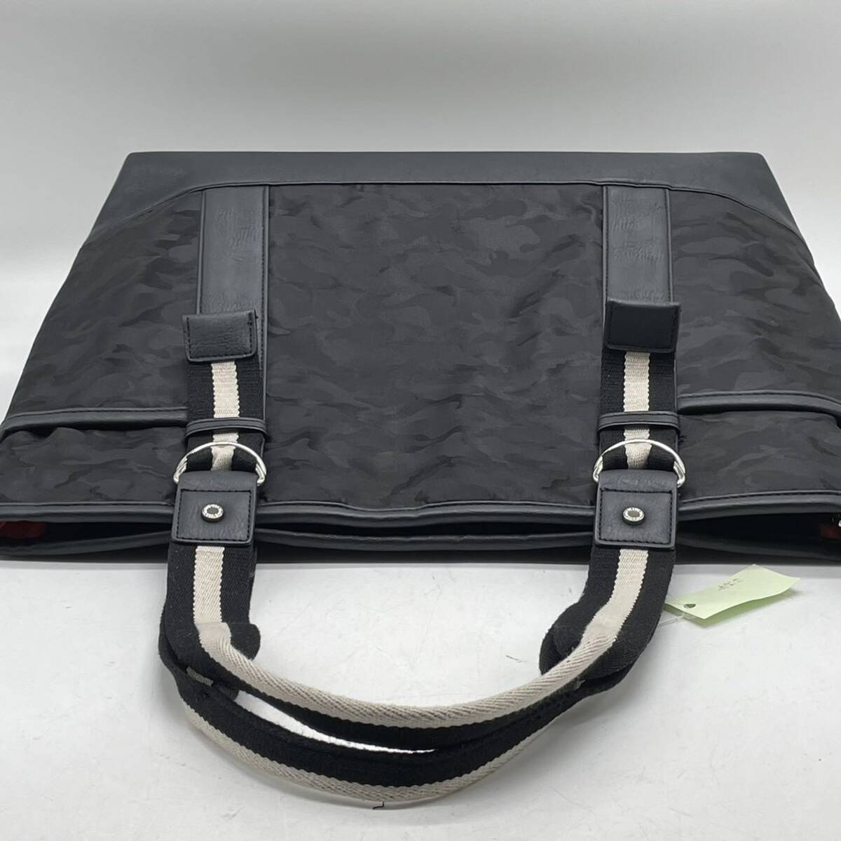 ⑩BN4091●TRAVIS トラビス トートバッグ バッグ ネイビー かばん 鞄 コレクション ブラック 大容量 アンティーク_画像9