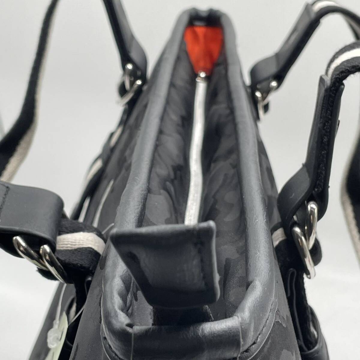 ⑩BN4091●TRAVIS トラビス トートバッグ バッグ ネイビー かばん 鞄 コレクション ブラック 大容量 アンティーク_画像6