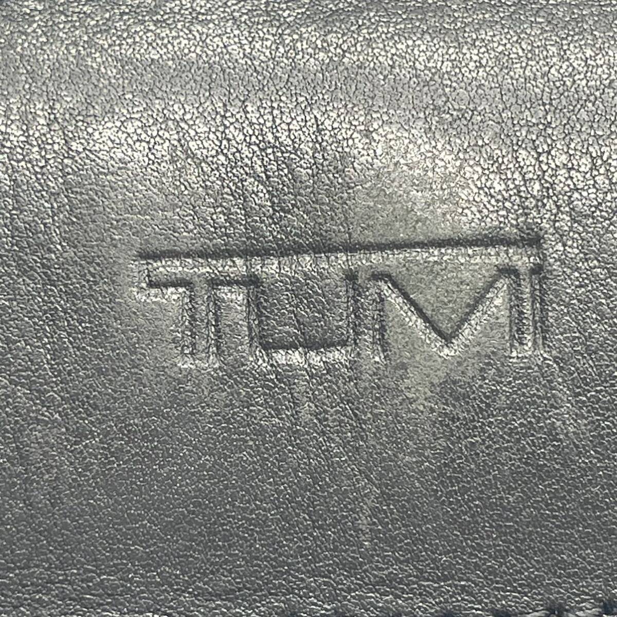 ★ST104●TUMI トゥミ ショルダーストラップ バッグ用 紐のみ レザー×ナイロン ブラック 長さ89-127㎝ 幅3.8cmの画像3