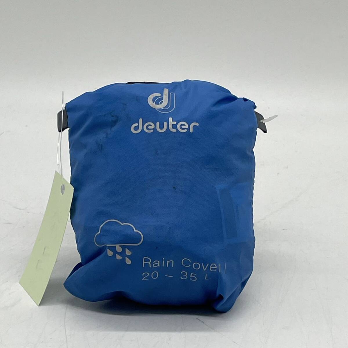 ★ST77●deuter ドイター リュックカバー ザックカバー レインカバー カバー 防水 登山 Ｍ 20-35L ブルー_画像1