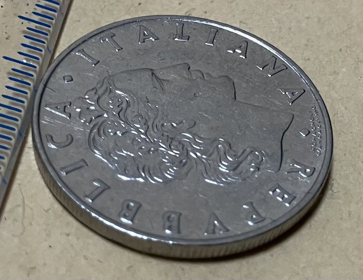 イタリア 50リラ 1973年 外国コイン イタリアコイン イタリアリラ 外国古銭 送料無料 の画像4