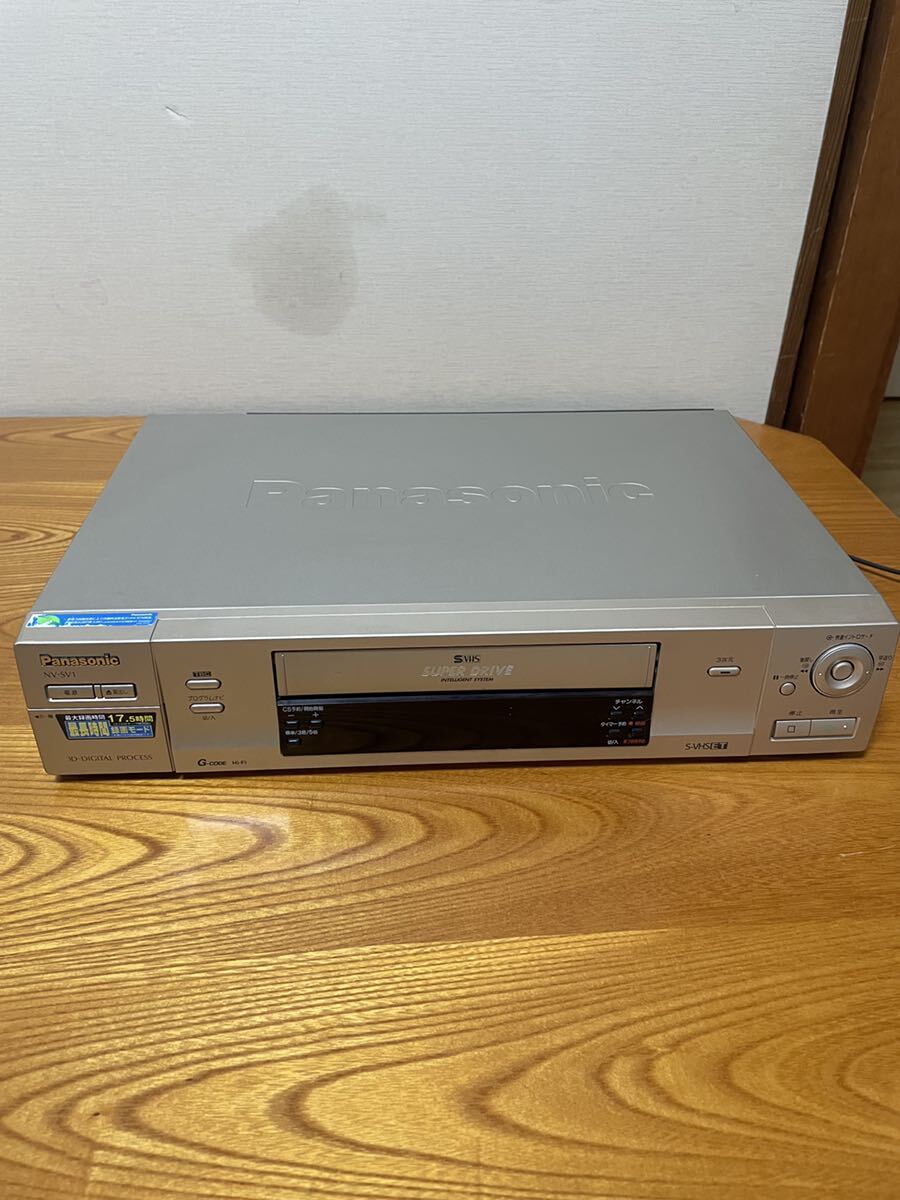 【パナソニック】Panasonic S-VHSビデオデッキ NV-SV1通電のみ確認 動作未確認 リモコンなし の画像2