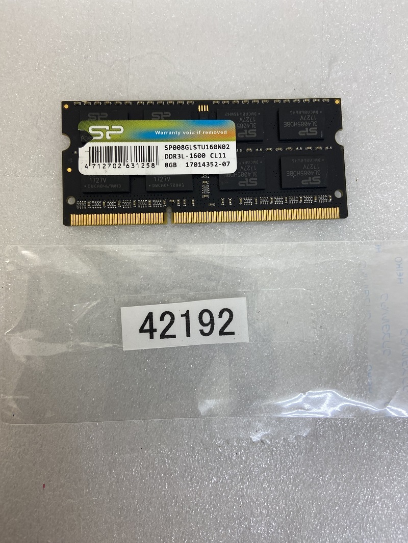 SP DDR3L-1600 ノートPC用 メモリ 204ピン DDR3L-1600 8GB 1枚 DDR3L LAPTOP RAM(42192)の画像2
