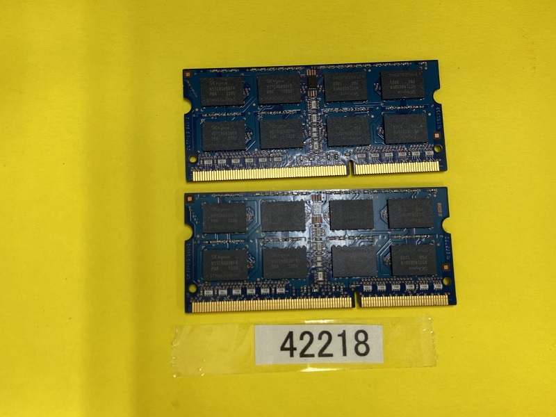 SK Hynix 2Rx8 PC3L-12800S DDR3 ノートPC用 メモリ 204ピン 16GB 8GB 2枚 DDR3 LAPTOP RAM (42218)の画像3
