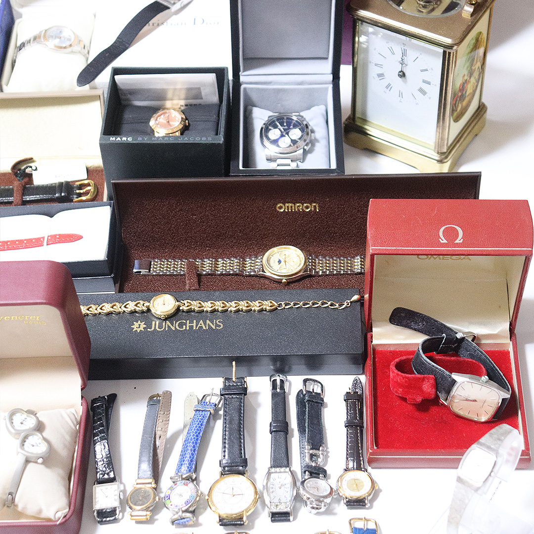 1円〜中古 動作未確認 ジャンク 腕時計 ウォッチ SEIKO CITIZEN RADO OMEGA Dior GUCCI LONGINES まとめ売り 大量 P33の画像6