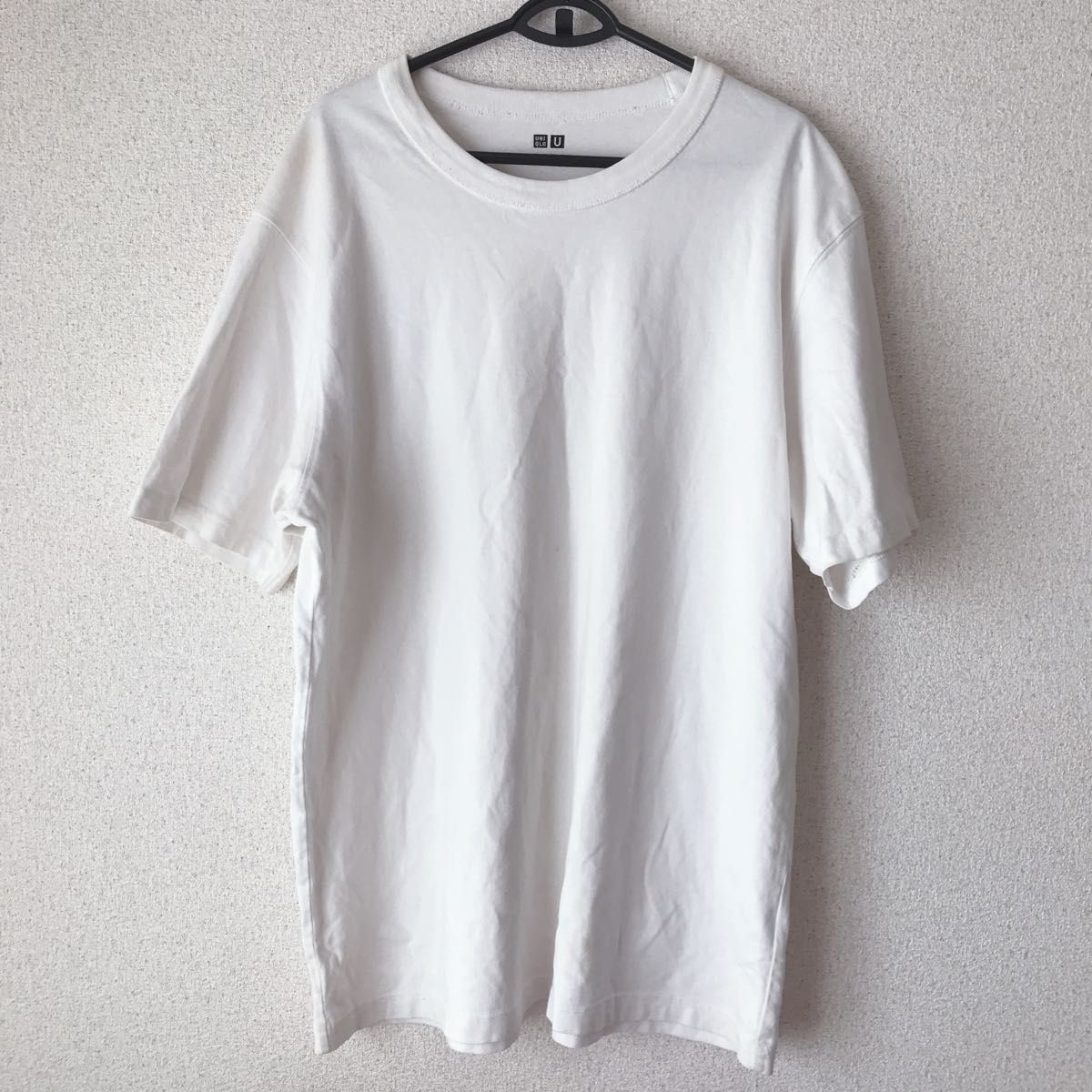 ユニクロ UNIQLO クルーネックTシャツ 半袖　白　XL