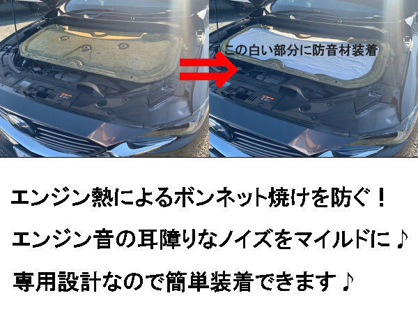 マツダ CX-8 用　エンジン防音・断熱キット！_画像2