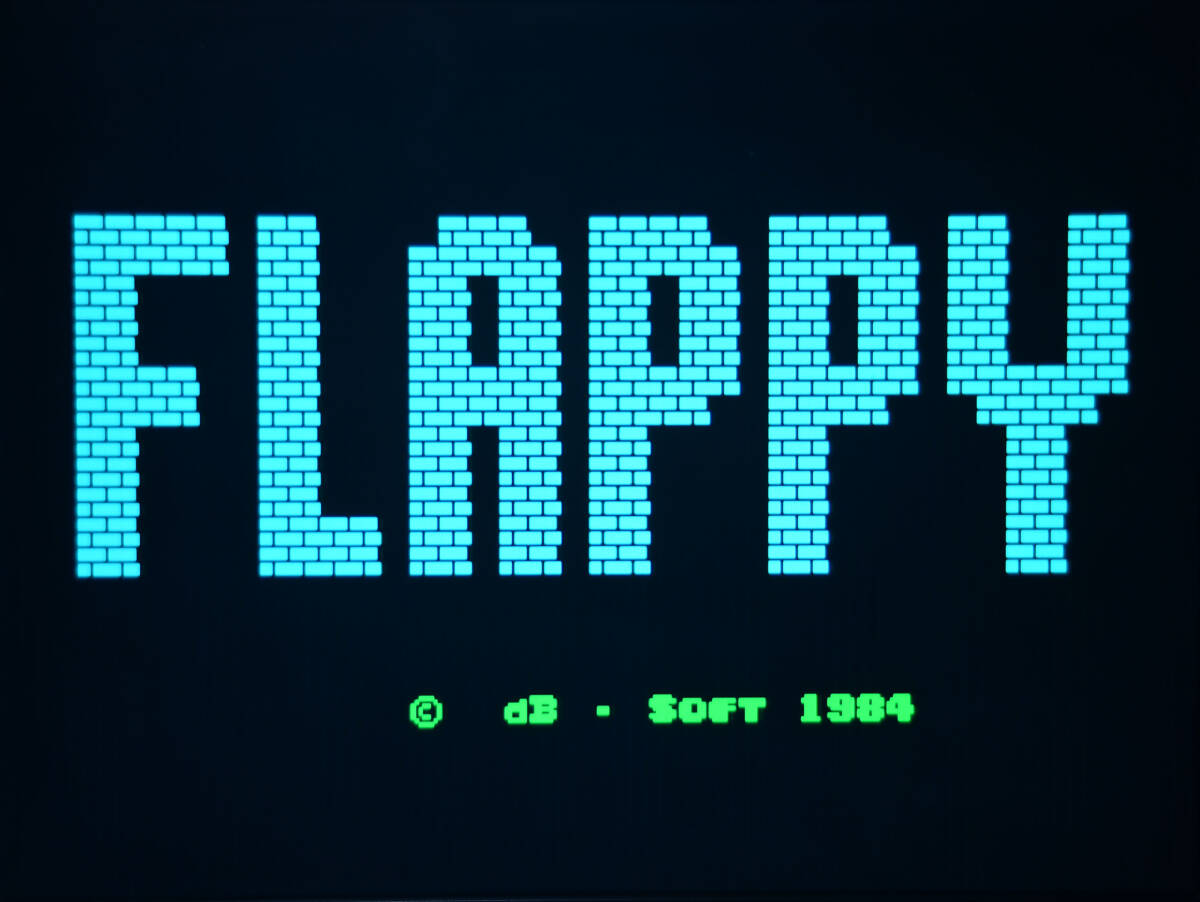 起動確認済 PC-8001MKⅡ用 テープ版ゲーム「FLAPPY フラッピー」dB-SOFT