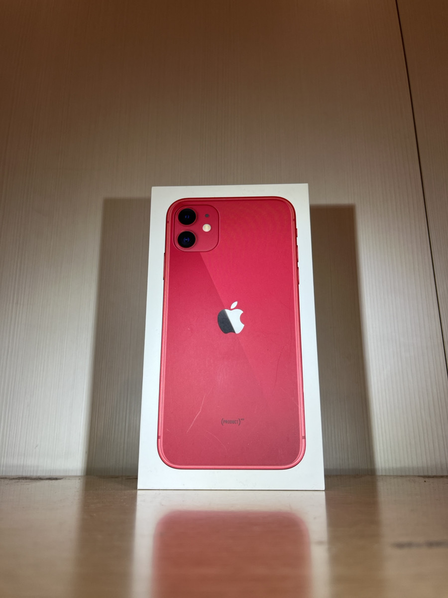 【1円出品】iPhone11 64GB docomo(SIMロックあり) ネットワーク利用制限◯ 付属品箱のみ レッド 動作確認済の画像3