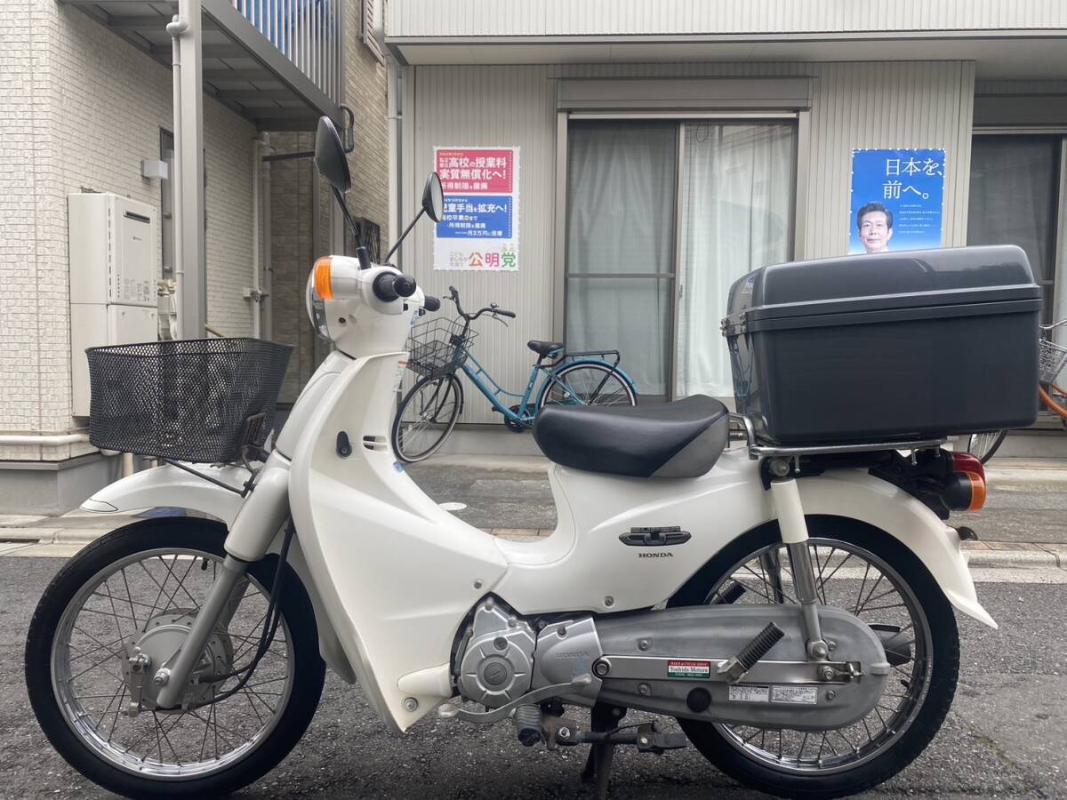 １円スタート スーパーカブ110 JA07 低走行車5981km 嬉しいセル付き4速の画像2