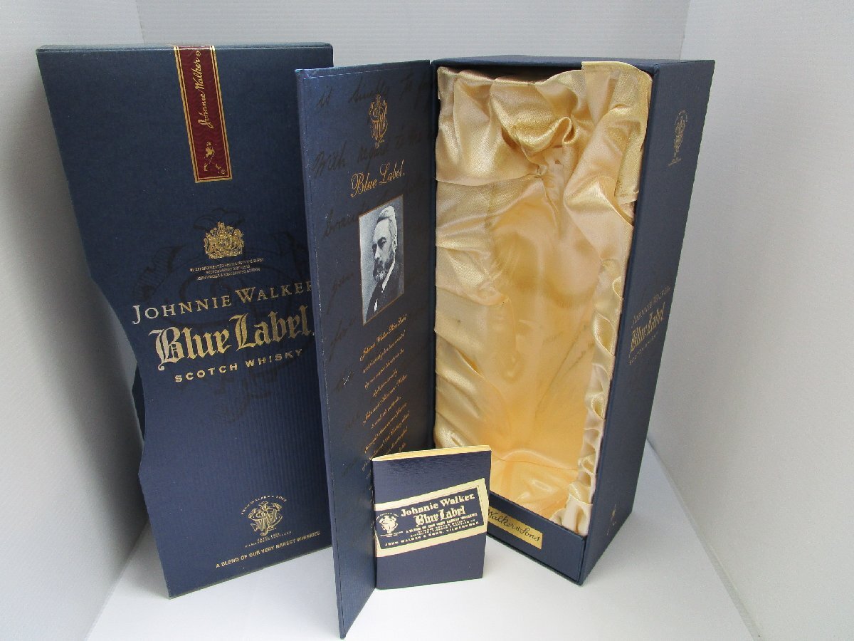 ジョニーウォーカ― ブルーラベル 750ml 43% JOHNNIE WALKER Blue Label スコッチウイスキー 未開栓 古酒 箱・冊子付き/B36161の画像10