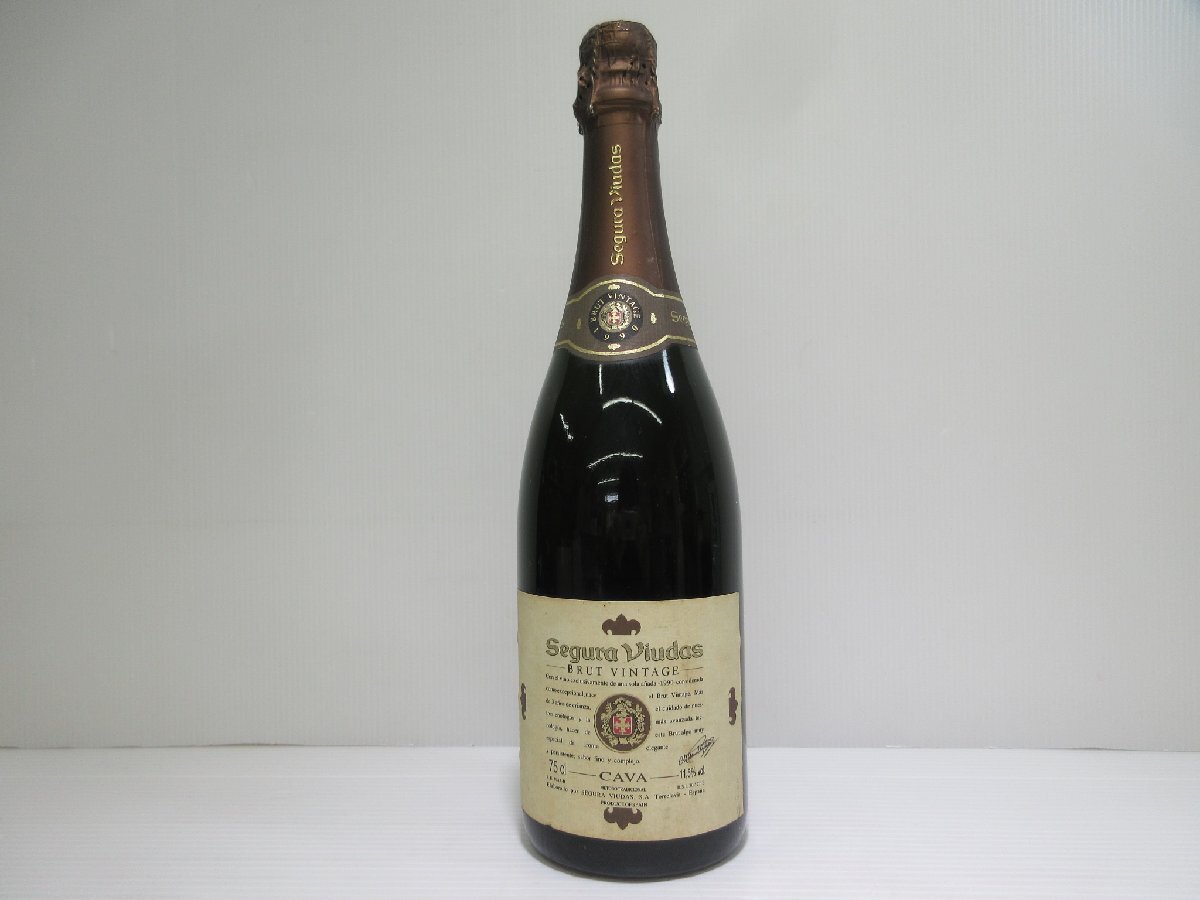 セグラ ヴューダス ブルート ヴィンテージ 1990 Segra Viudas BRUT VINTAGE 750ml 11.5% スパークリングワイン 未開栓 古酒/B35609の画像7