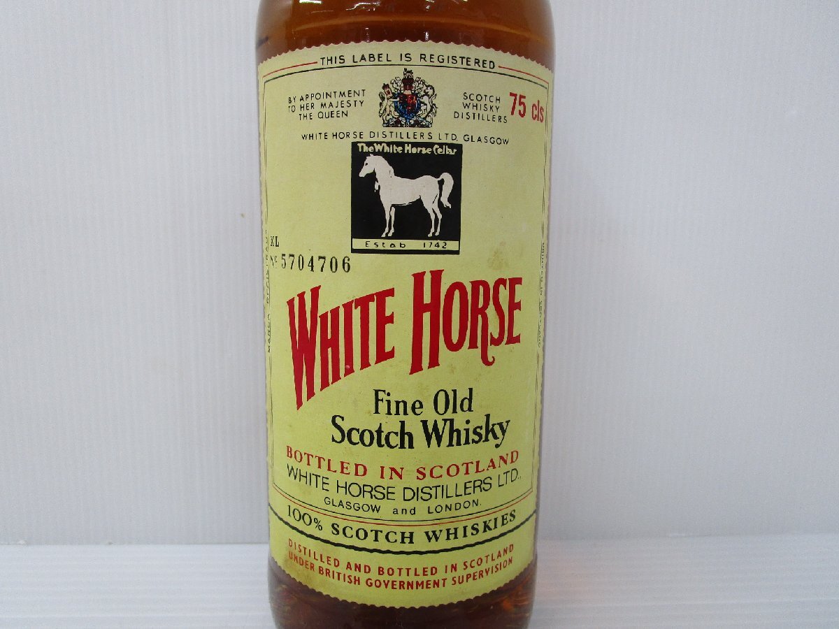 ホワイトホース ファインオールド スコッチ ウイスキー 特級 従価表記 750ml 43% WHITE HORSE FINE OLD 古酒 未開栓/B32413の画像2