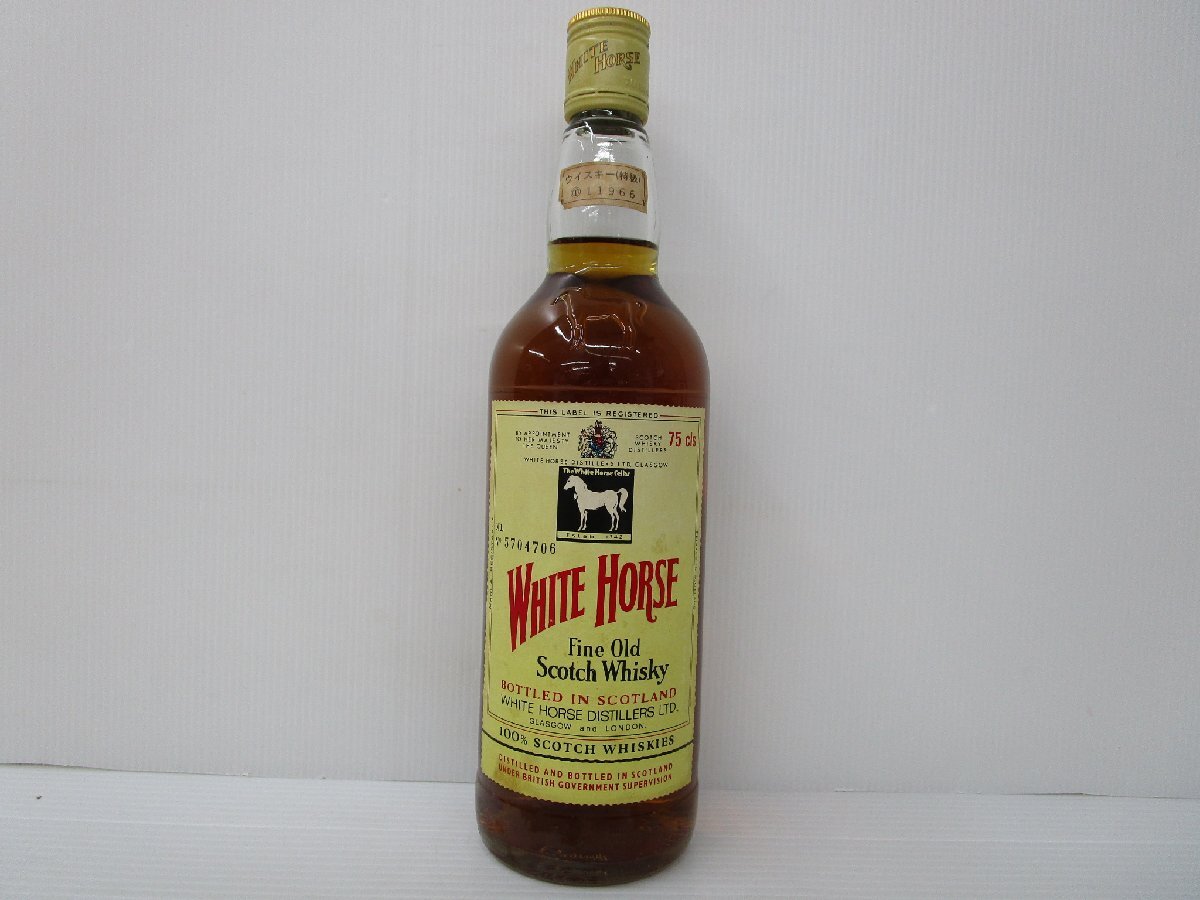 ホワイトホース ファインオールド スコッチ ウイスキー 特級 従価表記 750ml 43% WHITE HORSE FINE OLD 古酒 未開栓/B32413の画像1
