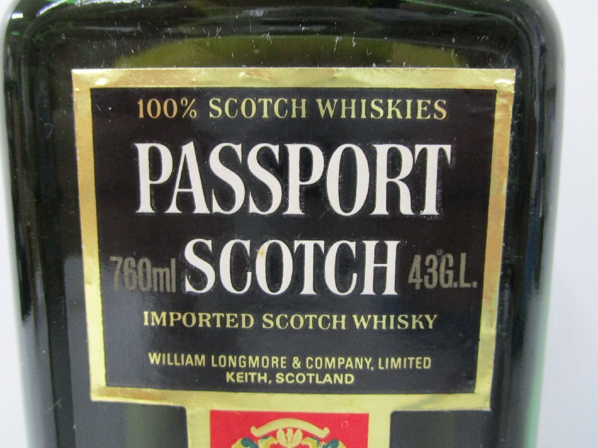 パスポート スコッチ 760ml 43% PASSPORT SCOTCH スコッチウイスキー 特級 未開栓 古酒/A36230_画像3