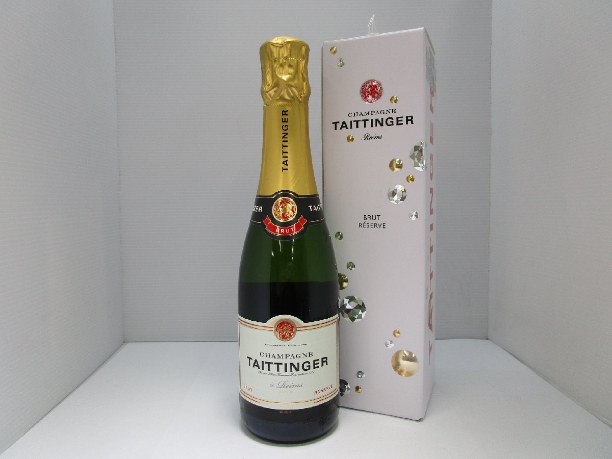 テタンジェ ブリュット レゼルヴ ハーフボトル 375ml 12.5% TAITTINGER BRUT RESERVE シャンパン 未開栓 古酒 箱付き/A38390の画像1