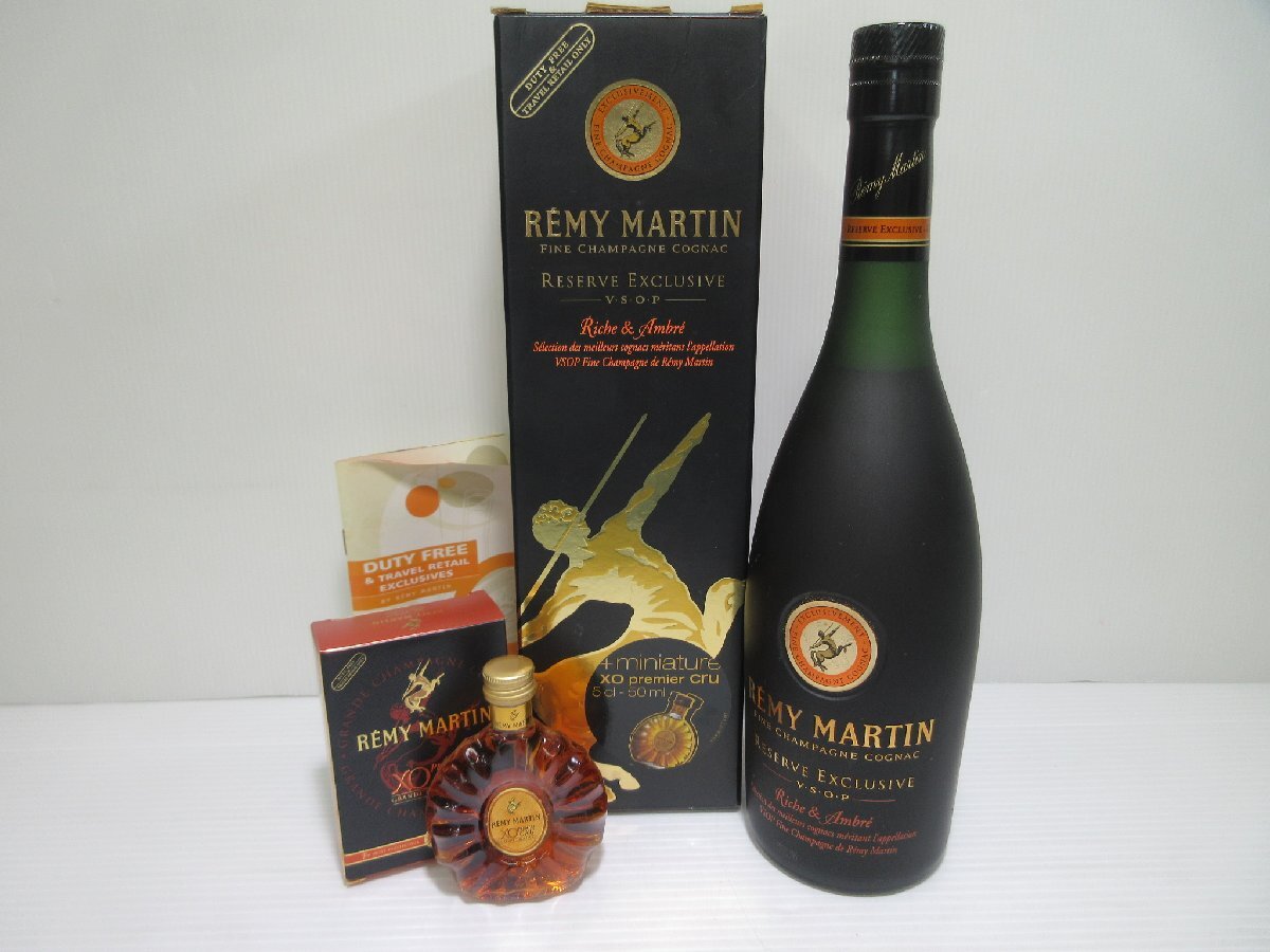 レミーマルタン リザーブ エクスクルーシブ VSOP REMY MARTIN 700ml 40% コニャックブランデー 未開栓 古酒 箱,ミニボトル付き/B33426_画像1