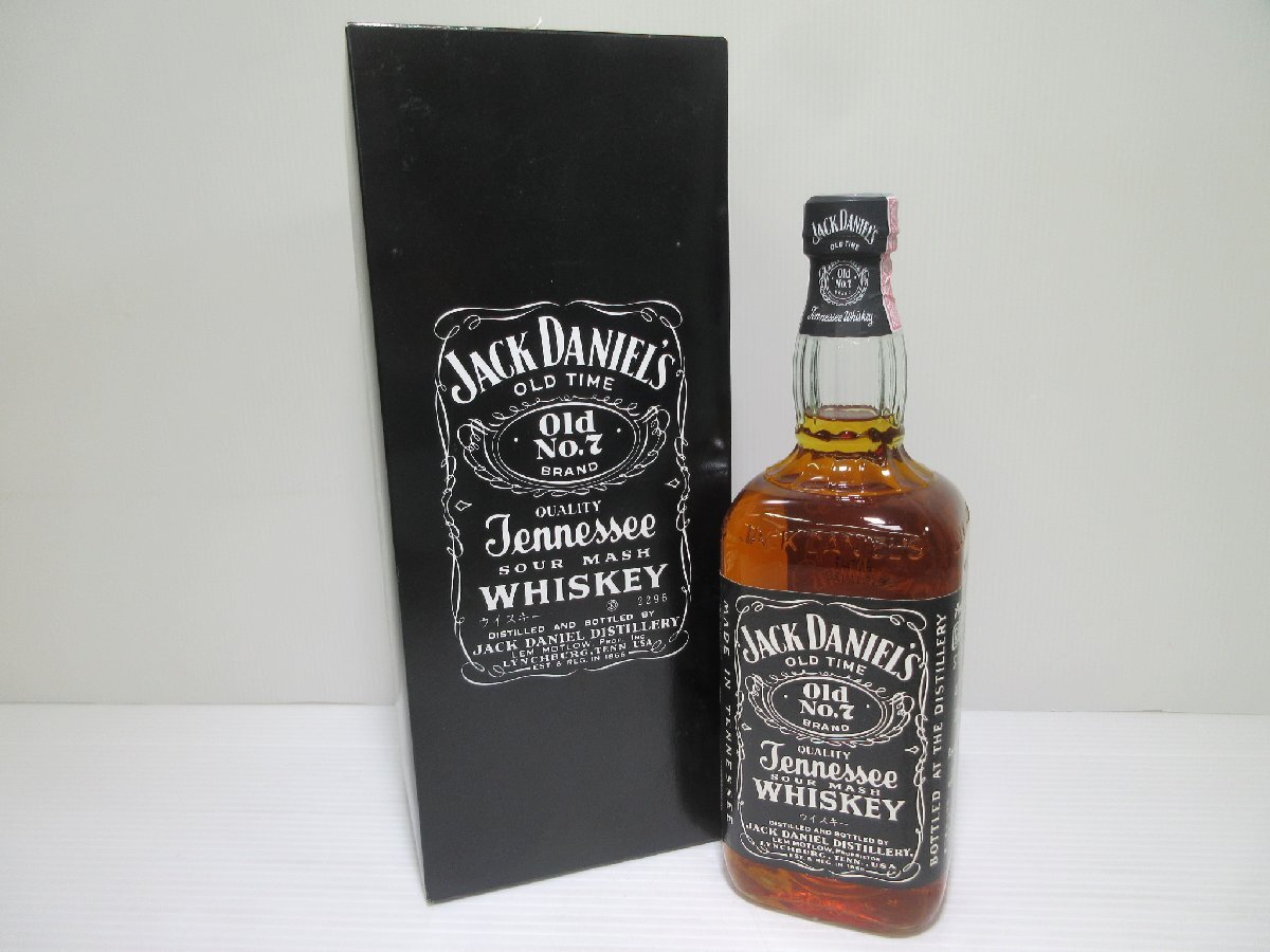 ジャックダニエル オールドナンバー7 JACK DANIEL'S Old No.7 750ml 45% テネシーウイスキー 未開栓 古酒 箱付き/A39536の画像1