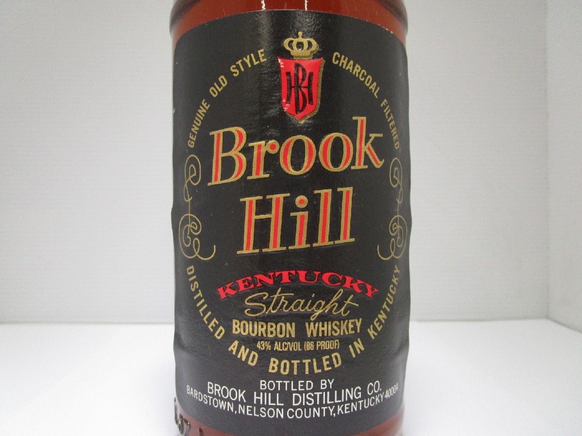 ブルック ヒル 6年 750ml 43% Brook Hill ケンタッキー バーボンウイスキー 未開栓 古酒/A39559の画像2