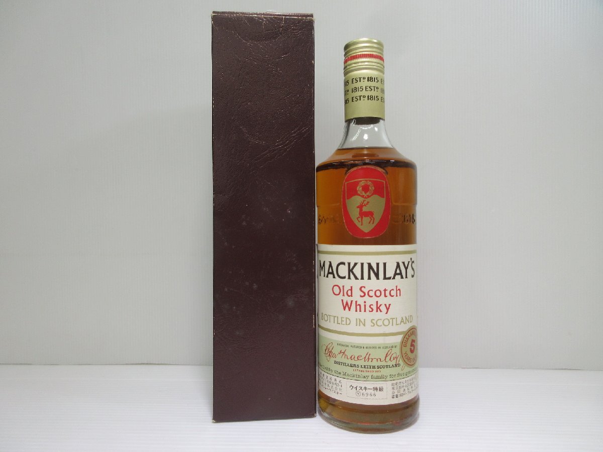 マッキンレー 5年 MACKINLAY'S 760ml 43% オールド スコッチウイスキー 特級 未開栓 古酒 箱付き/A39545の画像1