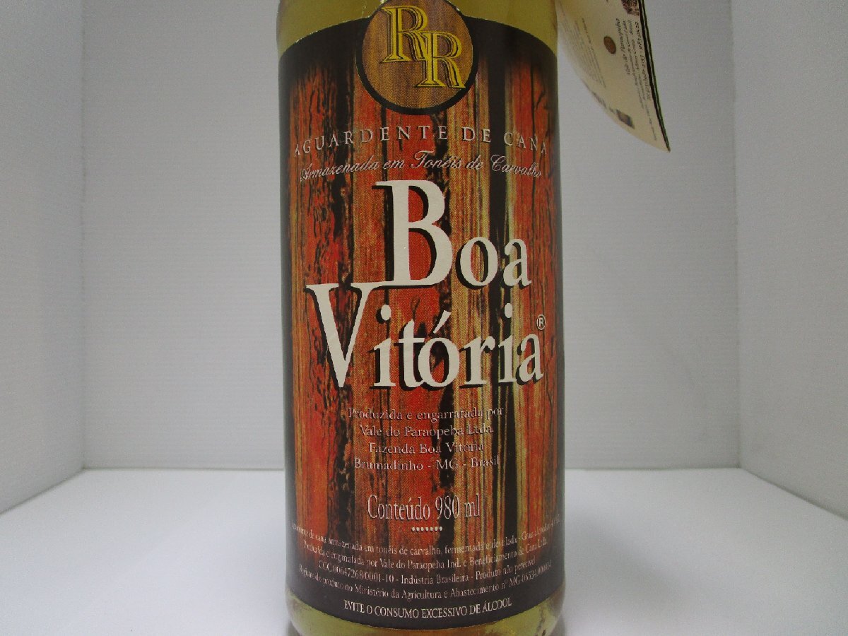 カシャーサ Boa Vitoria Cachaca 980ml ブラジル 未開栓 古酒 筒箱付き/B36309の画像2