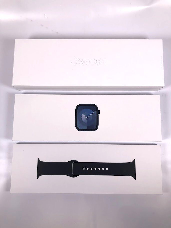 #[ purchase ....][ unopened goods ] Apple watch series 9 GPS model 45mm midnight aluminium MR9A3J/A A2980 band attaching #